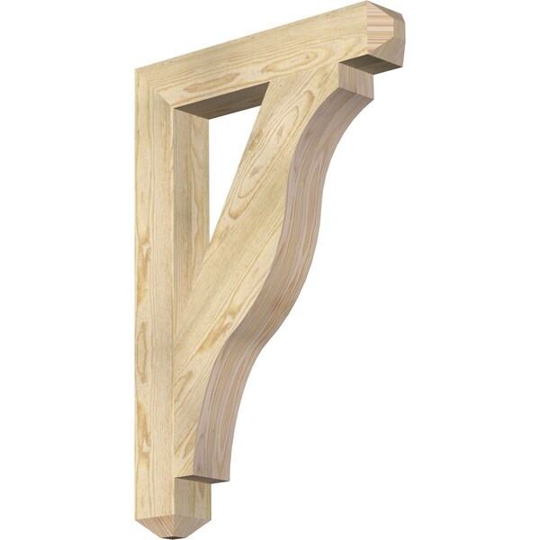 Ekena Millwork Funston Craftsman Rough Sawn Bracket, Douglas Fir, 4"W x 24"D x 36"H BKT04X24X36FST04RDF - main
